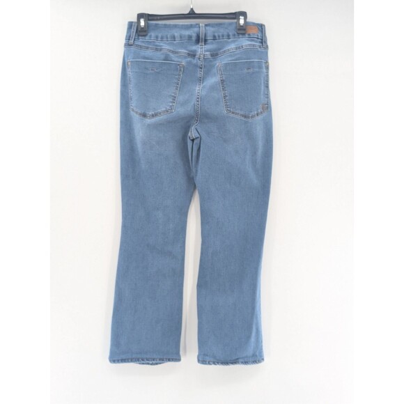 7 Seven For All Mankind Tummyless High Rise Slim Boot Light Wash Jeans Size 12 - Picture 2 of 9